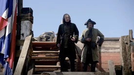 Colonel William Rhett and a Captain in the Charles Town Militia