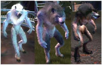 Good Wolf, Neutral Wolf, and Evil Wolf.