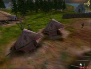 Some small Native American abodes