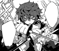 Kohina with her dual swords.