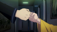 Enju and Rentaro bump fists