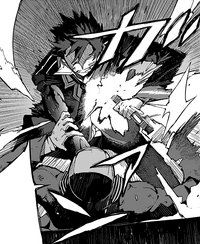 Rentaro grabs Kagetane's gun
