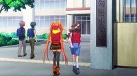 Enju and Mai walk to class together