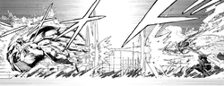 Enju defeats the Gastrea.