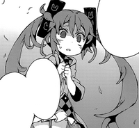 Enju's reaction to Kayo's actions.