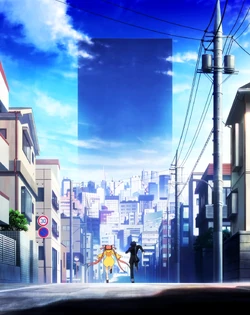 Enju and Rentaro run to the sale