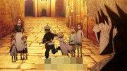 Asta plays with the children