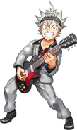 Asta playing guitar