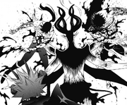 Lucifero stabs Yami and Nacht