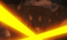 Cavaleiro de Armadura Pesada de Areia atacando