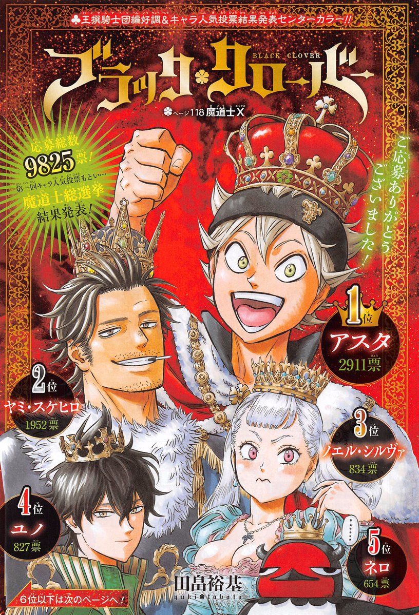 Popularity Polls Black Clover Wiki Fandom