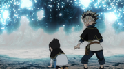 Monster Toy dissolves in front of Asta and Charmy