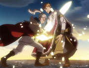 Julius is stabbed by Patolli.