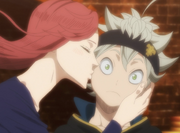 Rebecca kisses Asta