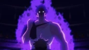 Yami mostrando el nivel de poder de un capitán