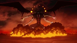 Demon God attacks humans