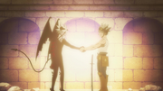 Asta and Liebe shake hands