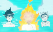 Leopold competes with Asta and Yuno