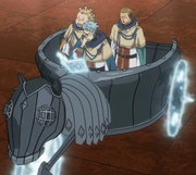 The Golden Dawns rolling out to battle