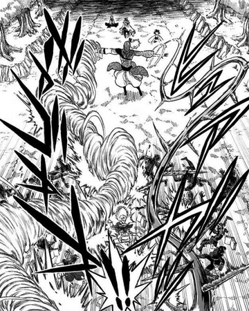 Gauche Adlai Gordon Agrippa Grey And Henry Legolant Vs Rades Spirito And Sally Black Clover Wiki Fandom