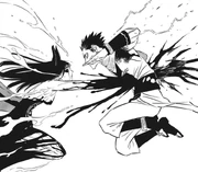 A hesitação de Gadjah permite que Lolopechka o esfaqueie.