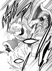 Julius's aging spell dissolves in front of the citizens.