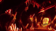 Magic Knights enter volcano dungeon