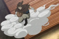 Thief flying nimbus cloud