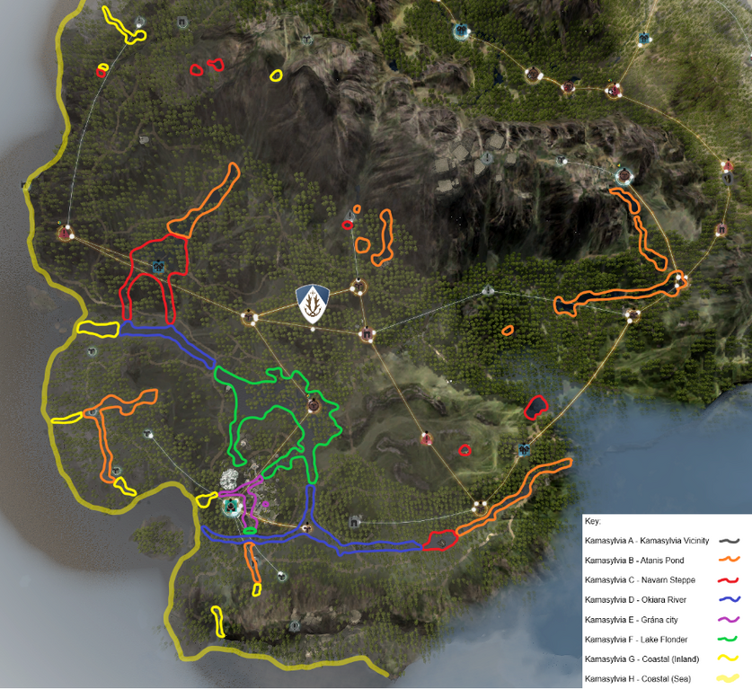 Bdo Fishing Hotspots Map List Of Fish Species & Locations | Black Desert Wiki | Fandom