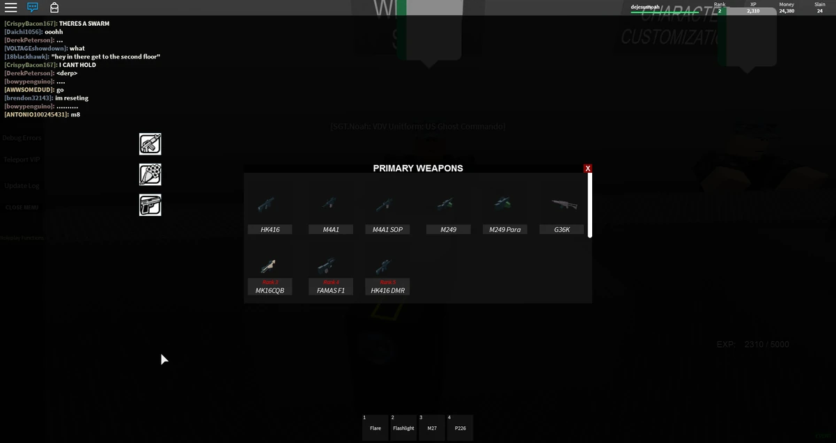 BRM2 52° 58° BRM2: Equipment Vendor | Blackhawk Rescue Mission-Roblox