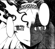 Ram emitting a flame on her right eye