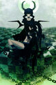 Black★Rock Shooter and Dead Master in Black Rock Shooter Visual Works 2