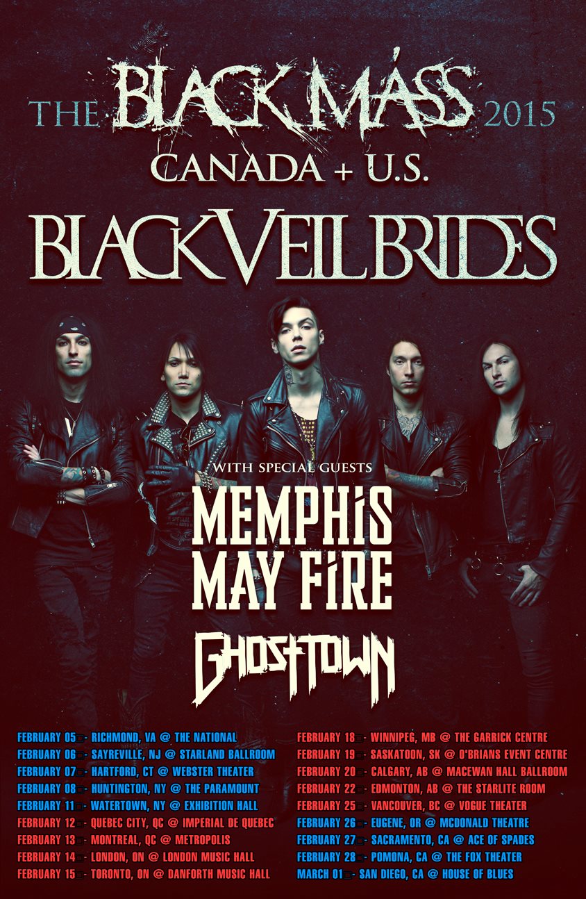 black veil brides tour dates 2017 black veil brides tour dates 2017