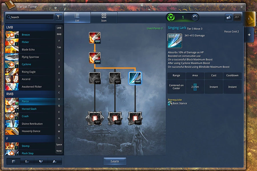 Skill Trees Blade and Soul Wiki Fandom