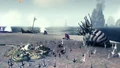 An Assassin raining down shurikens on his enemy.