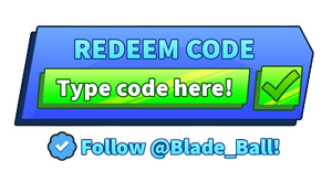 Codes, Blade ball Wiki