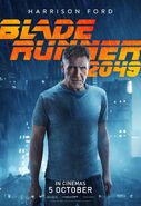 Promotional poster of Deckard for Blade Runner 2049.
