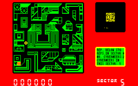 Blade Runner amstrad cpc screenshot top down view of the city