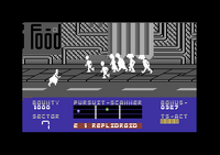Blade Runner Commodore 64 screenshot watch out for people