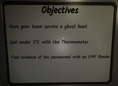 ghost models in blair Objectives board