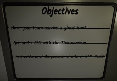 ghost models in blair Objectives Board completed