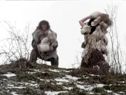 Scavengers throwing rocks (: )