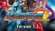 Shantae and Shovel Knight featured in the YouTube thumbnail for the Blaster Master Zero Version 1.3 trailer.