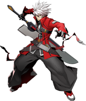 [Character Select] Ragna with the sword, BlazBlue: Cross Tag Battle artwork