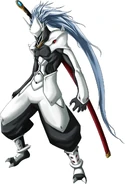 Hakumen en Calamity Tigger