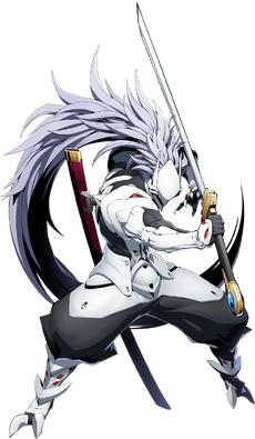 Hakumen (BlazBlue Cross Tag Battle, Character Select Artwork)