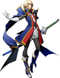 Jin Kisaragi (BlazBlue Cross Tag Battle, Character Select Artwork)