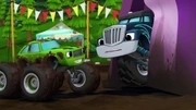 Crusher hides from Gasquatch thinking he's a monster.