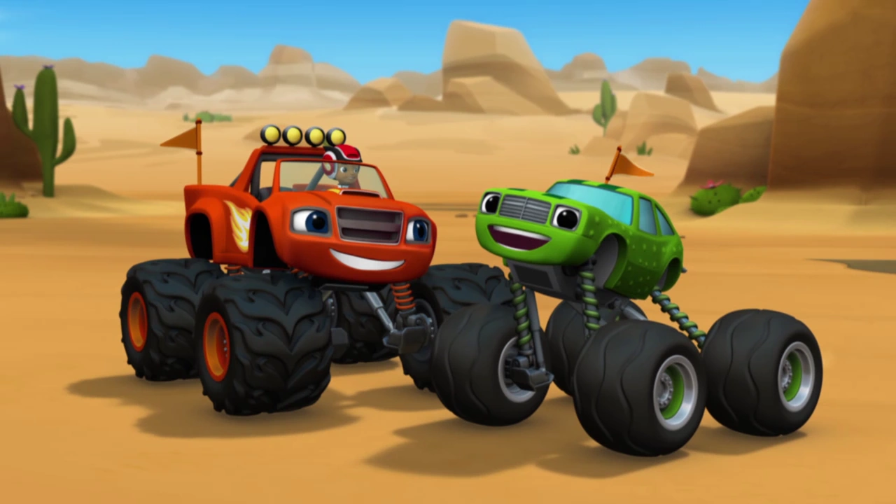 blaze and the monster machines team truck challenge