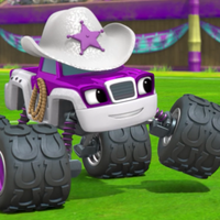 blaze and the monster machines kissing bear